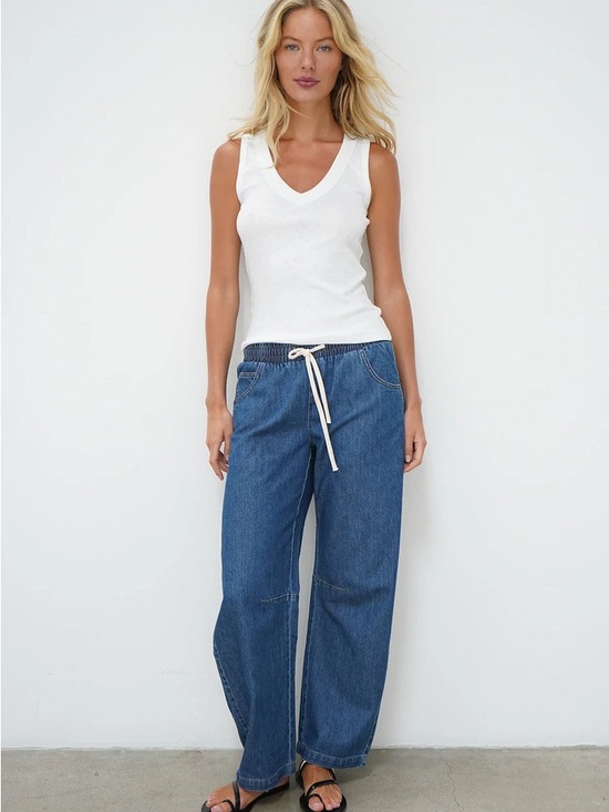 LNA Clothing Denim - LNA LENNON PANT SOFT DENIM PANT size M pristine condition